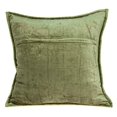 thumbnail image 2 of Parkland Collection PILE11178P Housse de Coussin Carrée Pilas Olive Transitionnelle avec Insert en Poly - 20 x 20 x 7 Po., 2 of 6