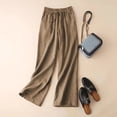 thumbnail image 2 of GEWSEY Womens Comfy Lounge Pants Loose Yoga Pant Drawstring Soft Pajama Pants with Pockets Regular and Plus Size (Brown, XXL), 2 of 3
