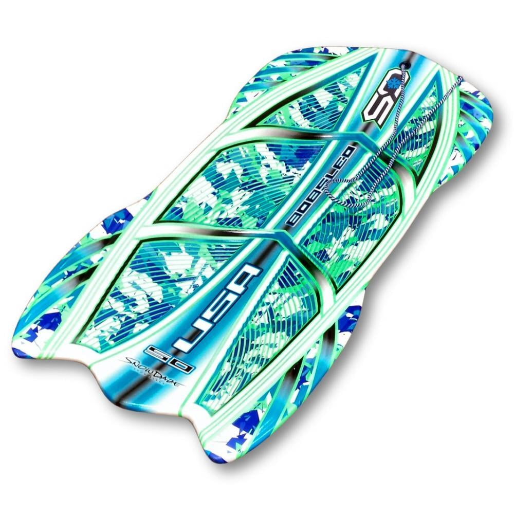 Snow Daze 50" Slick Bottom 3D Foam Bobsled Snow Sled by