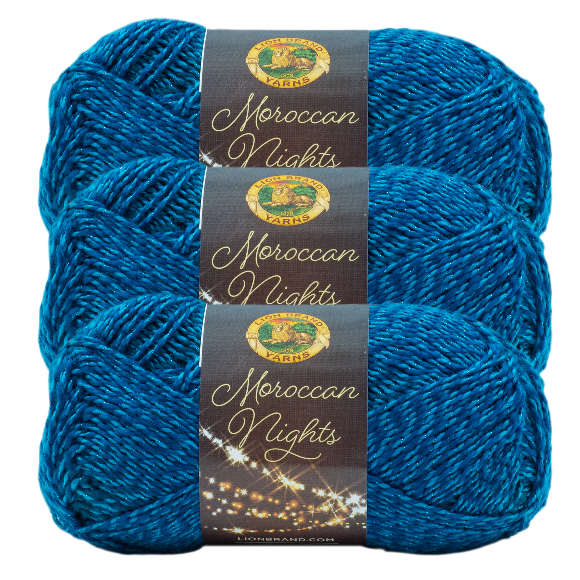 Buy Lion Brand Yarn Moroccan Nights Genie Metallic Variegated Light