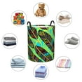 thumbnail image 6 of TEQUAN Waterproof Laundry Hampers, bohemian ethnic colorful Feathers Pattern Clothes Storage Basket with Handle (S), 6 of 7
