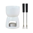 thumbnail image 1 of Injueey Vasos para fondue de chocolate con tenedores – Vasos para fundir chocolate, gran capacidad – Ideales para postres, reuniones, Teteras Circular A Blanco-B, 1 of 6