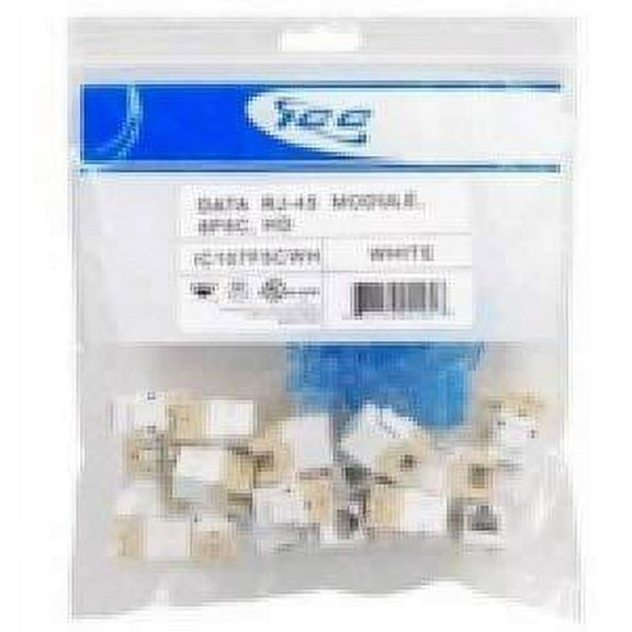 i c c ic107f5cwh cat5e, hd, jack, 25pk, white