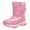Pink, variant on Zshosam Baby Boots Kids' Hiking Work Boots for Boys Girls, Waterproof Outdoor Ankle Boots with Hook and Loop Size 12,(Pink Little Kids 12)