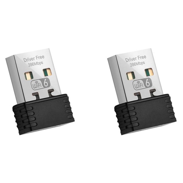 Adaptador inalámbrico WiFi 6 AX286 802.11Ax de 2,4 GHz, tarjeta de red USB con controlador gratuito para ordenadores con Windows 7/10/11, mini receptor WiFi.