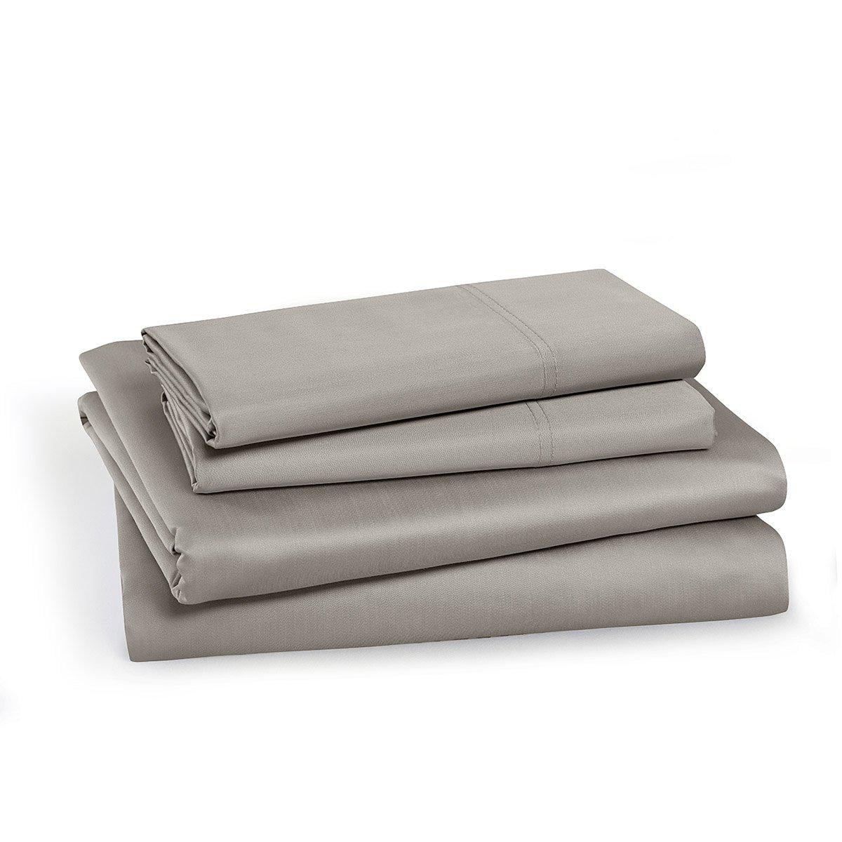 Soft 100% Cotton Percale Sheet Sets Deep pockets Made in Egypt Sheets -  California King - Gray - Walmart.com