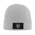 thumbnail image 2 of XMXT Winter Casual Beanie Hats for Men Women, Motorcycle Skeleton Print Unisex Adult Cap Warm Daily Knit Hat Skull Caps, Gray, 2 of 9