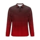 thumbnail image 5 of Blusa y camisa de manga larga con cuello vuelto para hombre, informal, con cuello vuelto, estampado, para fitness, deportiva, de manga larga, de poliéster, 5 of 5