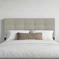 thumbnail image 4 of Home Design Gina Full Tufted Upholstered Headboard with Button Tufts and Adjustable Height, Warm Gray, Easy assembly, 4 of 7