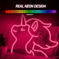 thumbnail image 6 of UPONRAY Unicorn Neon Signs, 14.2"*12.3" Dimmable & USB-Powered LED Neon Light, Stylish Wall Decor for Bedroom, Party, Game Room, Baby Room, Bar, 6 of 11