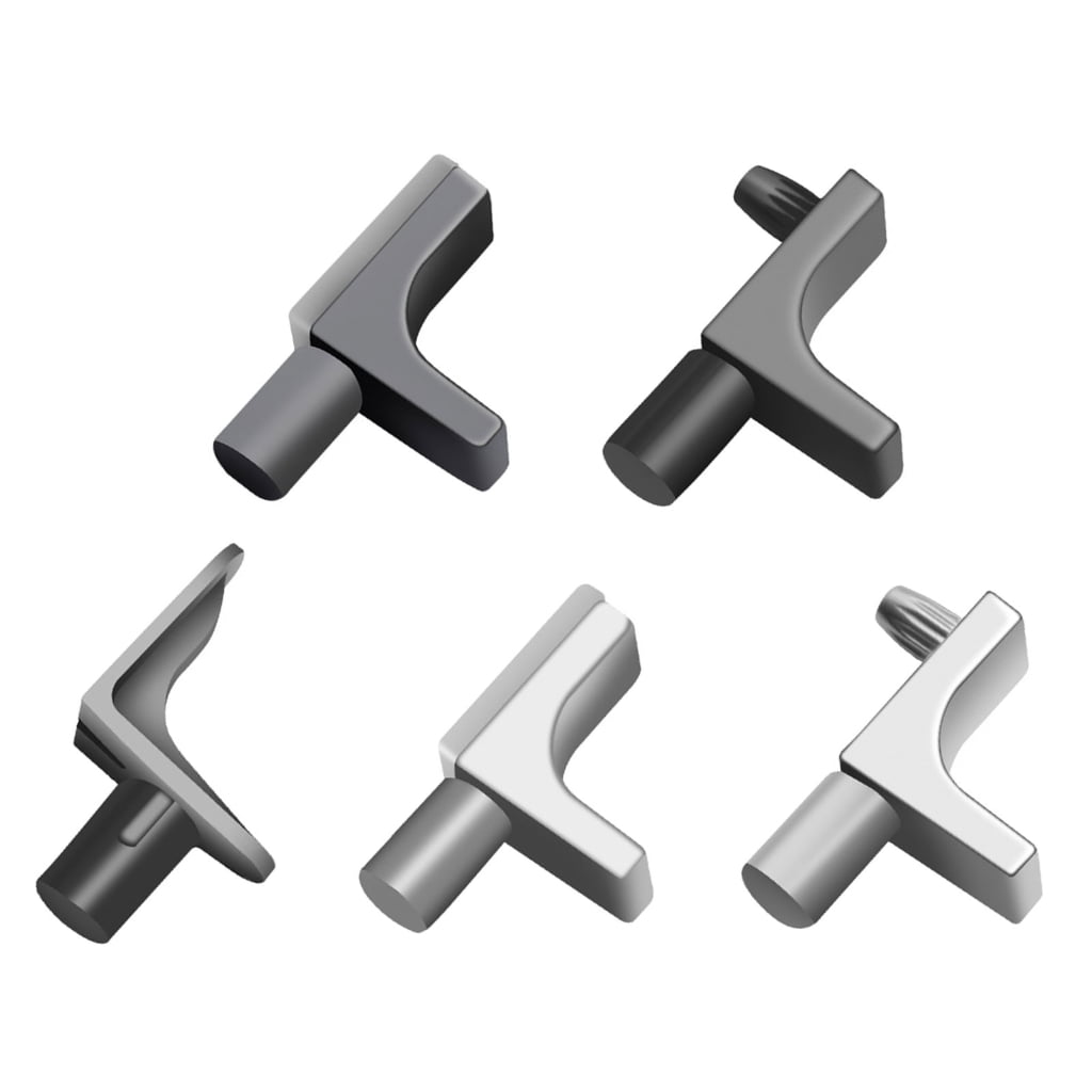 TIERPOP 200Pcs Shelf Studs Pegs Pin Furniture Brackets Holder Cabinet Shelf Pegs for Fixing Wood Glass Layer Board