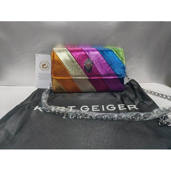 Popular women's bag contrast color stitching retro eagle head Kurt geiger London crossbody bag