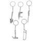 thumbnail image 1 of TABLETREANDS 5Ud Llavero Multifuncional Plateado Herramientas Creativas Resistente, 1 of 7