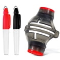 thumbnail image 2 of LJNYFDC Lightweight Golf Ball Marker Golf Line Blue/Red Drawer 360 Degree Scribing Clip Professional Line Drawing Set Ball Alignment Putting 3 Pieces, 2 of 6
