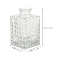 thumbnail image 2 of EeaseMX Botella de vino de absenta de vidrio de 90 ml, mezcladora, dispensador de whisky con tapa - Textura cúbica, 2 of 7
