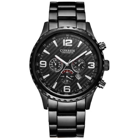 A sleek men's watch with a textured dial #8056