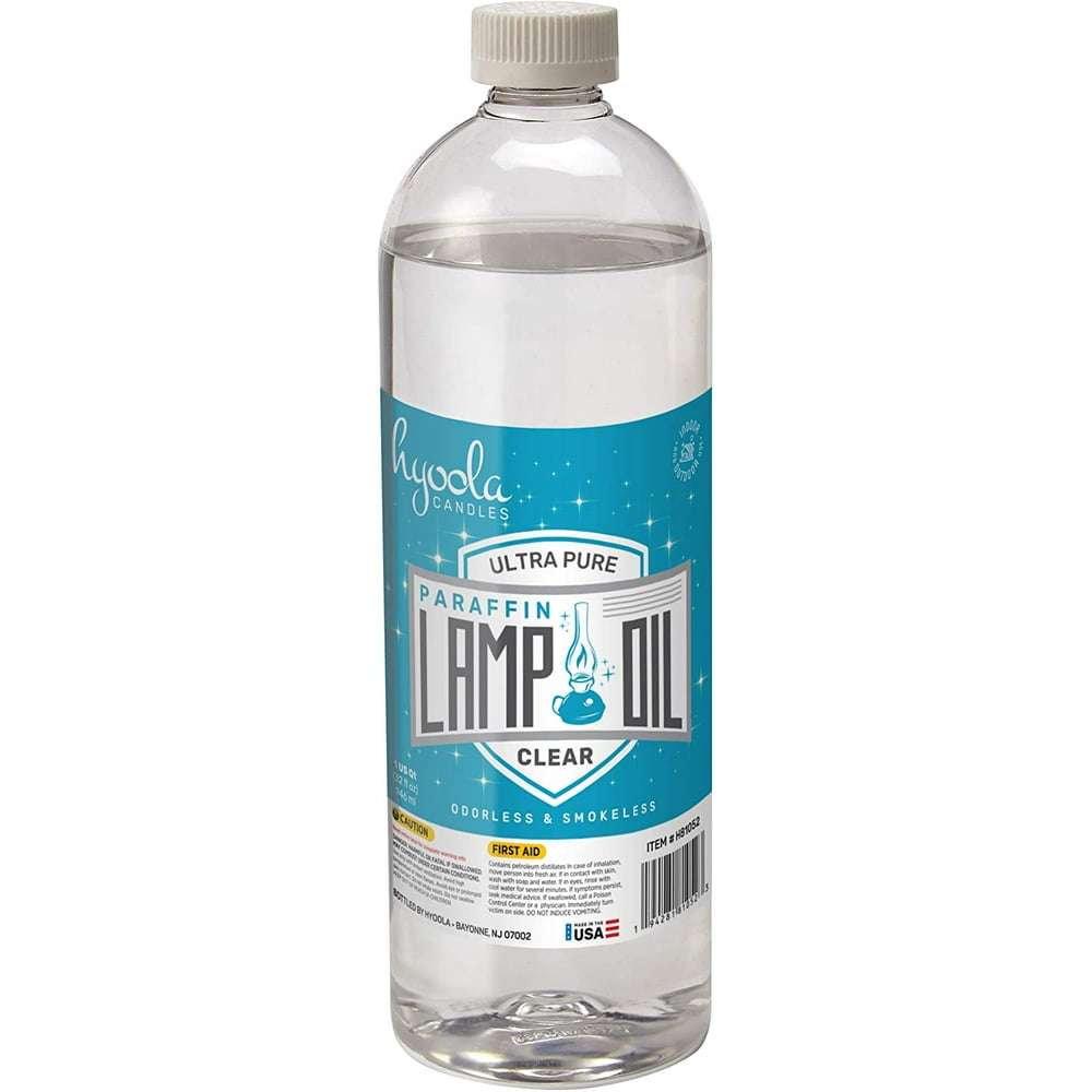 Hyoola, 32 Ounce Smokeless, Odorless Ultra Pure Paraffin Lamp Oil Clear