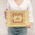 thumbnail image 2 of Darling Souvenir Personalized Engraved Laser Cut Wedding Guest Book Wooden Cover Sign-in Book Registry Guestbook Scrapbook-CD, 2 of 7