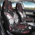 thumbnail image 4 of FOR U DESIGNS Butterfly Rose Pearl Print Car Seat Covers Breathable 2 Pcs Front Interior Sets Replacement Auto Seat Protector Car Accessories Decor Universal Fit Most Vehicles, 4 of 7