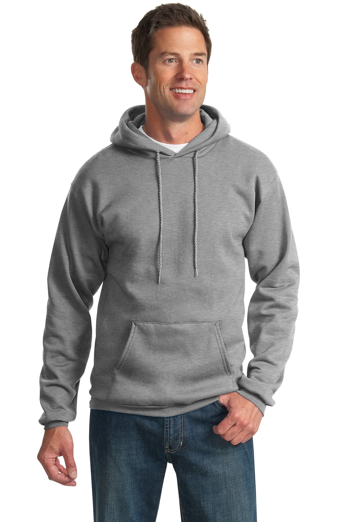 port & company essential fleece pullover hooded sweatshirt