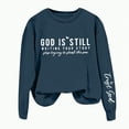 thumbnail image 4 of Towmus Women's Oversized God Is Still Writing Your Story Loose Sweatshirts Crewneck Winter Fall Long Sleeve Sweaters Casual Pullover Fashion, 4 of 4