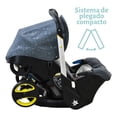 thumbnail image 4 of Carriola Para Bebé Starkids Polux Convertible Con Pañalera Gris Estrellas, 4 of 5