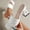 White, variant on Slides Shoes,Slides Women,High Heel,Open Toe,Chunky,Casual,Gold,5.5