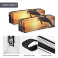 thumbnail image 4 of Fotbe Sunset Dancing Dolphin A Estuche para Lápices de Cuero con Estampado, Estuche con Cremallera Resistente, Organizador Compacto y Elegante para Papelería, 4 of 7