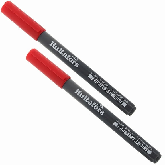 Hultafors Deep-Hole Permanent Marker (Red) (2-Pack)
