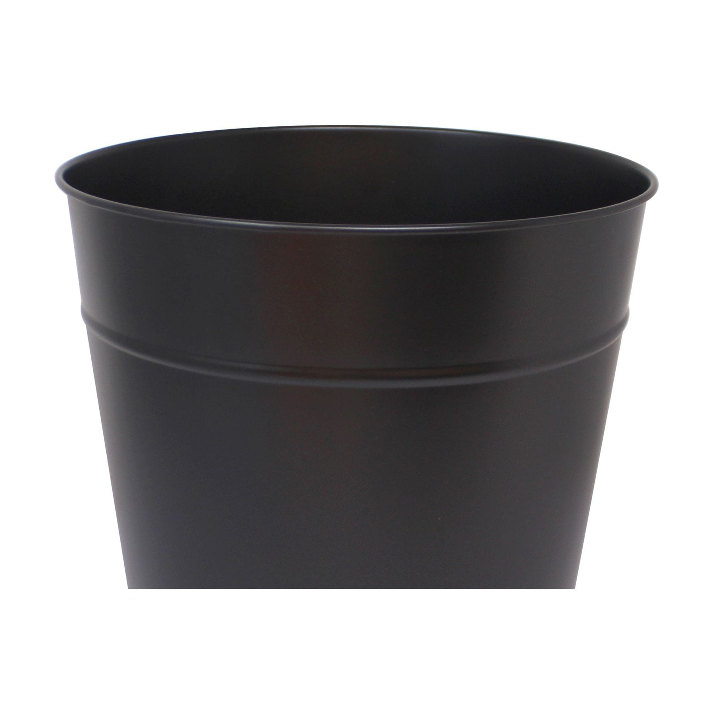 Better Homes & Gardens Decorative Metal Trash Can, Black