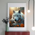 thumbnail image 2 of Diamond Art Kit for Adults, Wolf Among Orange Flowers Diamond Painting for Adults Beginners, DIY Diamond Art Painting Kits, 5D Diamond Painting Crafts for Home Decor 12x16 Frameless, 2 of 7