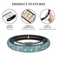 thumbnail image 6 of Balery Teal Mama Llama print Steering Wheel Covers Elastic Skidproof Steering Wheel Protective Cover Case for Men Women Universal 15 Inches Cars Accessories, 6 of 8