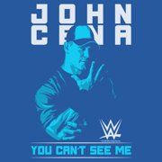 Womens WWE John Cena You Can't See Me Blue Racerback Tank