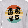 thumbnail image 4 of Inktastic Hiking Boots Retro Sunset Long Sleeve Youth T-Shirt, 4 of 5