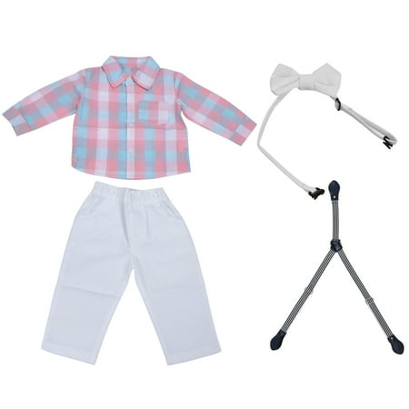 

Toddler Boy Gentleman Suit Baby Boy Gentleman Outfit Cotton Polyester For Baby Boy For Spring Autumn Pink