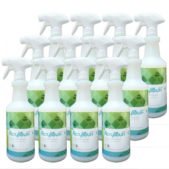 AcryliBuff Spray-On Buff Floor Gloss Restorer, 1 Quart (Case of 12)