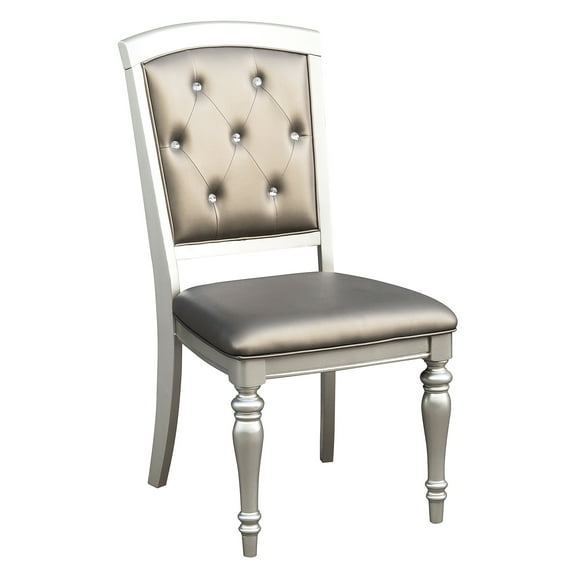 Modern Rectangular Dining Table With Silver Mirror Trim Glamorous Silver Finish And