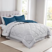 Modern Threads Bed In a Bag 7-Piece Navy Comforter Set, Full