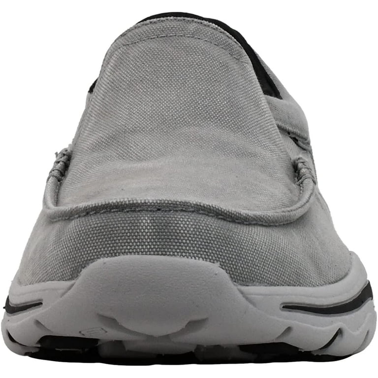 Skechers Men s Relaxed Fit Creston Moseco Moccasin Grey Black 8.5