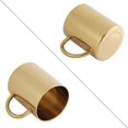 thumbnail image 2 of 304 Stainless Steel Dual Layer Anti Scalding 400mL Coffee Beer Mug Cup(Gold), 2 of 4