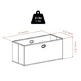 thumbnail image 3 of Torino 3-PC Set Folding Bookcase w/ Fabric Basket, 3 of 9