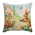 thumbnail image 3 of Pillow Covers 18x18, Easter Decorations Throw Pillow Covers, Spring Decor for Home Bedroom Couch Cushion Cover, Multicolor, 3 of 7