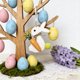 thumbnail image 5 of Decoraciones de Pascua, adornos de Pascua, regalos de Pascua, fieltros de Pascua, adorno de conejo y zanahoria, colgantes de tela no tejida, 5 of 6