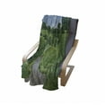thumbnail image 3 of Scenic Summer Soft Flannel Fleece Throw Blanket, Idyllic Road in Grassy Forest Photo, Cozy Plush for Indoor and Outdoor Use, 70" x 90", Fern Green Sky Blue, by Ambesonne, 3 of 5