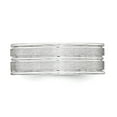 thumbnail image 3 of SS 8mm Brushed Fancy Band Size 7.5 in Sterling Silver, 3 of 3