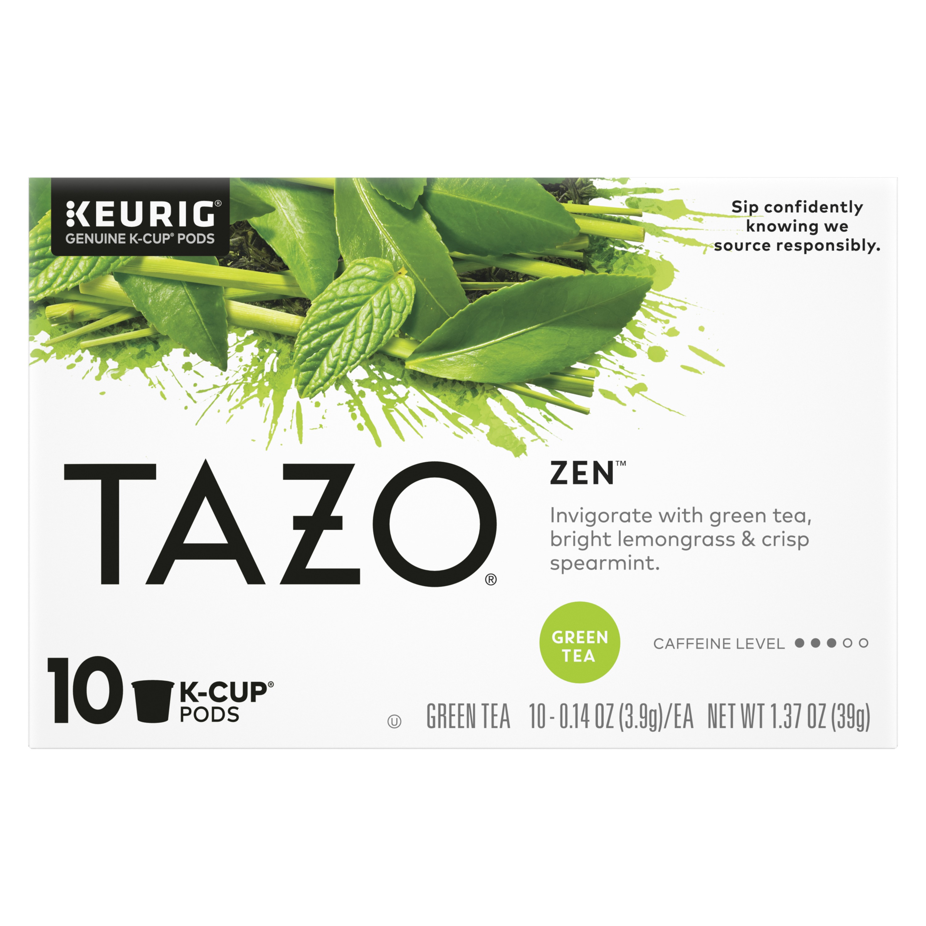 TAZO Zen Green Tea KCup Pods 10 Count