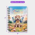 thumbnail image 5 of Welcome Spring Fairy Soft Coated Wheaten Terrier in Flower Meadow Spiral Bound Journal Wheatie Dog Lover 5x7in Spiral Notebook - 13002, 5 of 5