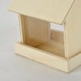 thumbnail image 4 of Weloille Bird Wooden Feeder Hanging Feeders Viewing Window for Garden Yard Decorative, 4 of 9