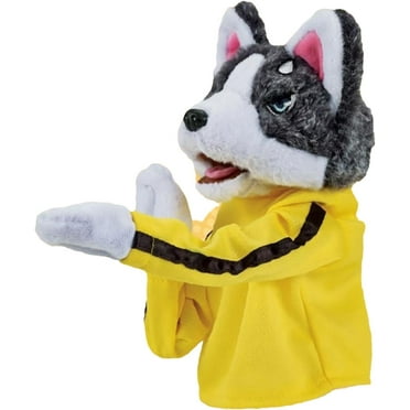 DJKDJL Hand Puppets, Plush Husky Puppet, Puppets for Adults Toy, Stuffed Animal Cute Soft Plush Boxing Interactive Toy with Sound Effects, Party Favors