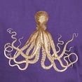 thumbnail image 3 of CafePress - Brown Octopus Dark T Shirt - Men's Classic Graphic Cotton T-Shirt, 3 of 4